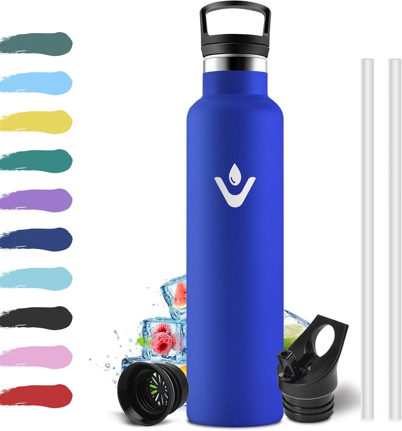 Detalle de Botella Agua Deporte 1L acero inoxidable