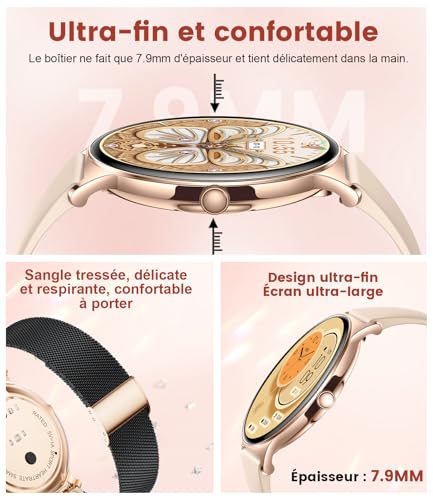 Thumbnail 6 de Montre Connectée Femme Smartwatch Sport LIGE – 1,43" AMOLED, 100+ Modes, Santé Féminine et Étanchéité IP68