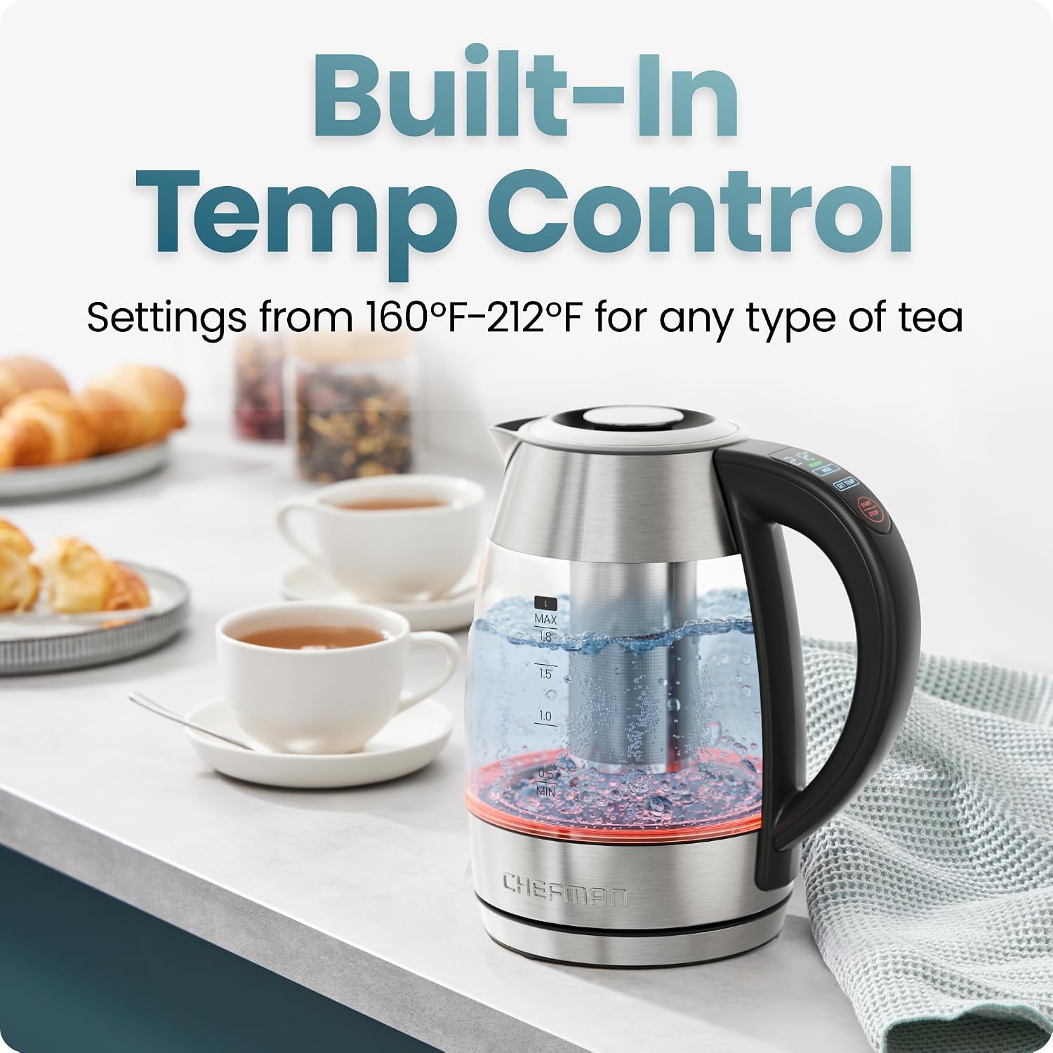 Detalle de CHEFMAN Electric Kettle 1.8L