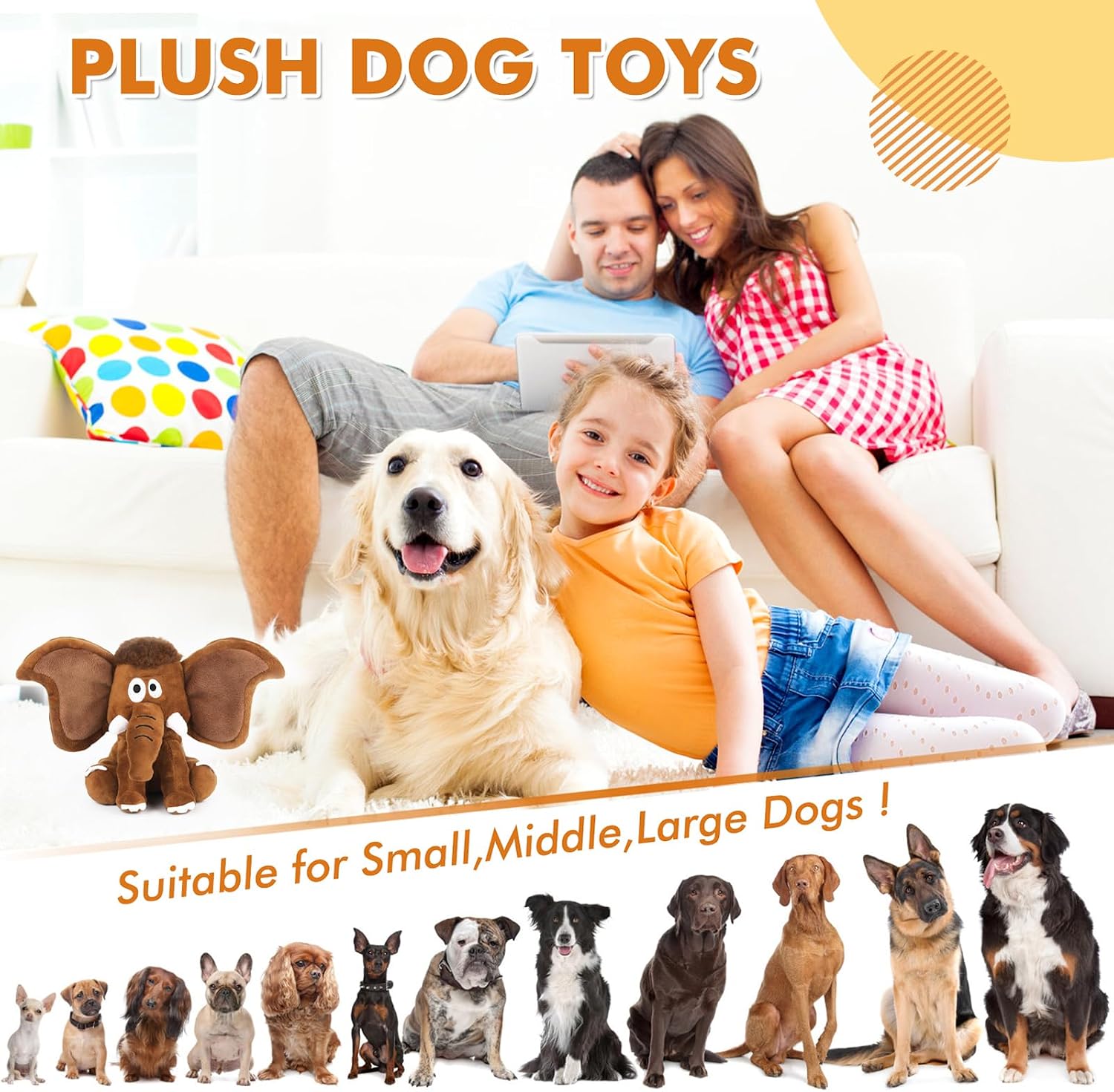 Detalle de Letsmeet Interactive Plush Dog Toy