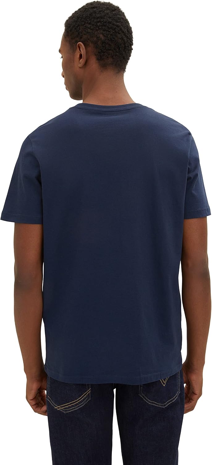 Thumbnail 4 de TOM TAILOR herr-T-shirt i 2-pack med V-ringning, kort ärm och 100 % bomull