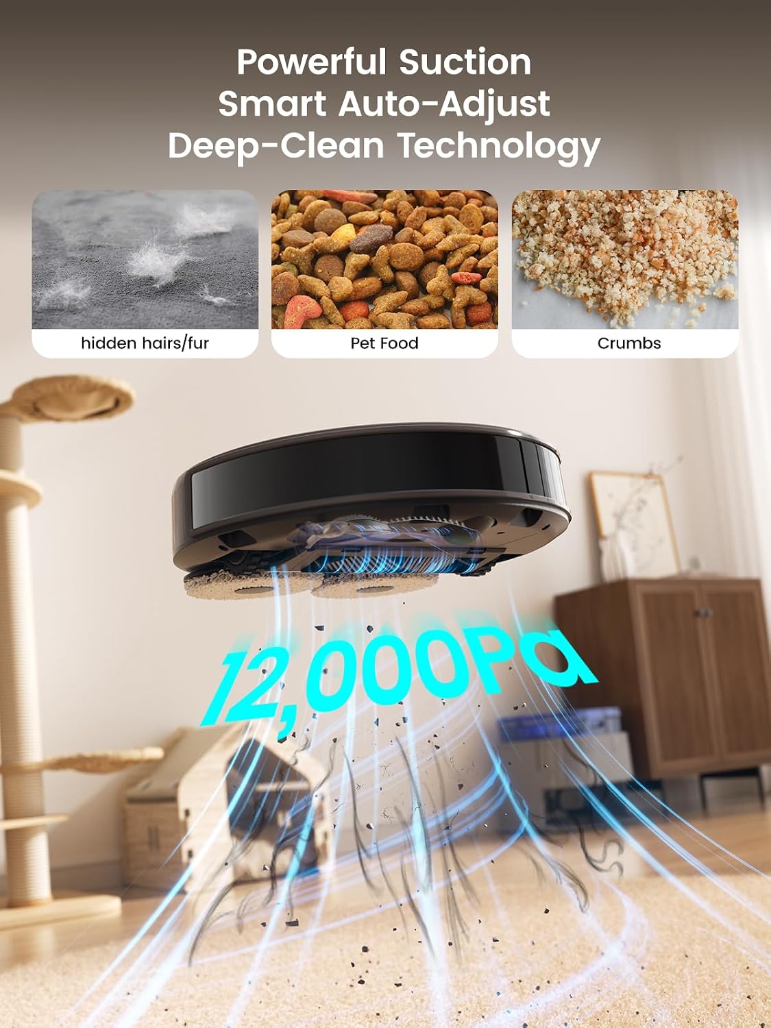 Detalle de Lefant M3 Robot Vacuum and Mop review: all‑in‑one cleaning with strong suction and self‑emptying dock