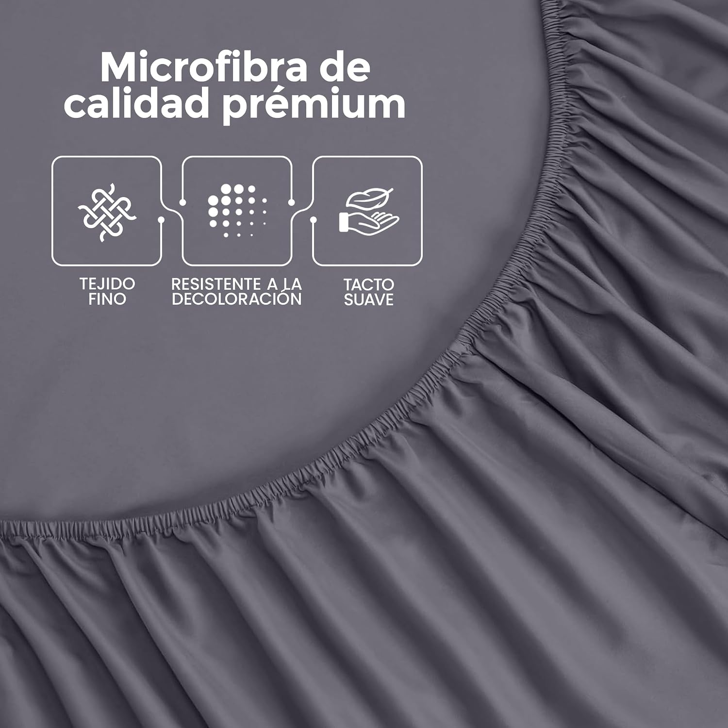 Thumbnail 5 de Utopia Bedding Sábana bajera 200x200x30 cm gris