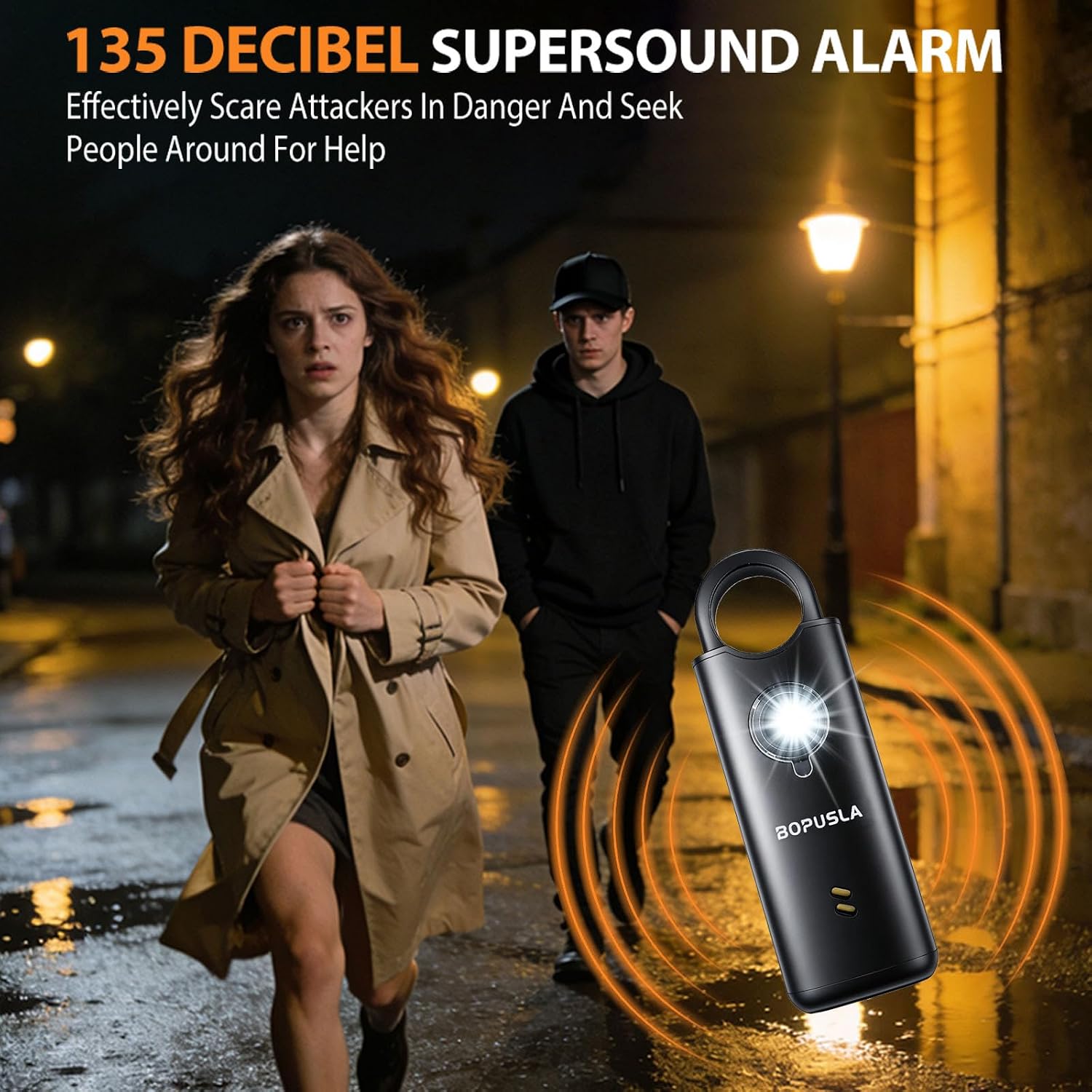 Detalle de BOPUSLA Personal Alarm, 135 dB