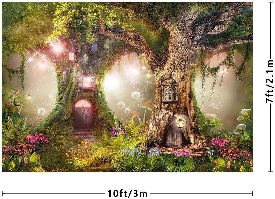 Thumbnail 2 de MEHOFOND 10x7ft Spring Forest Backdrop