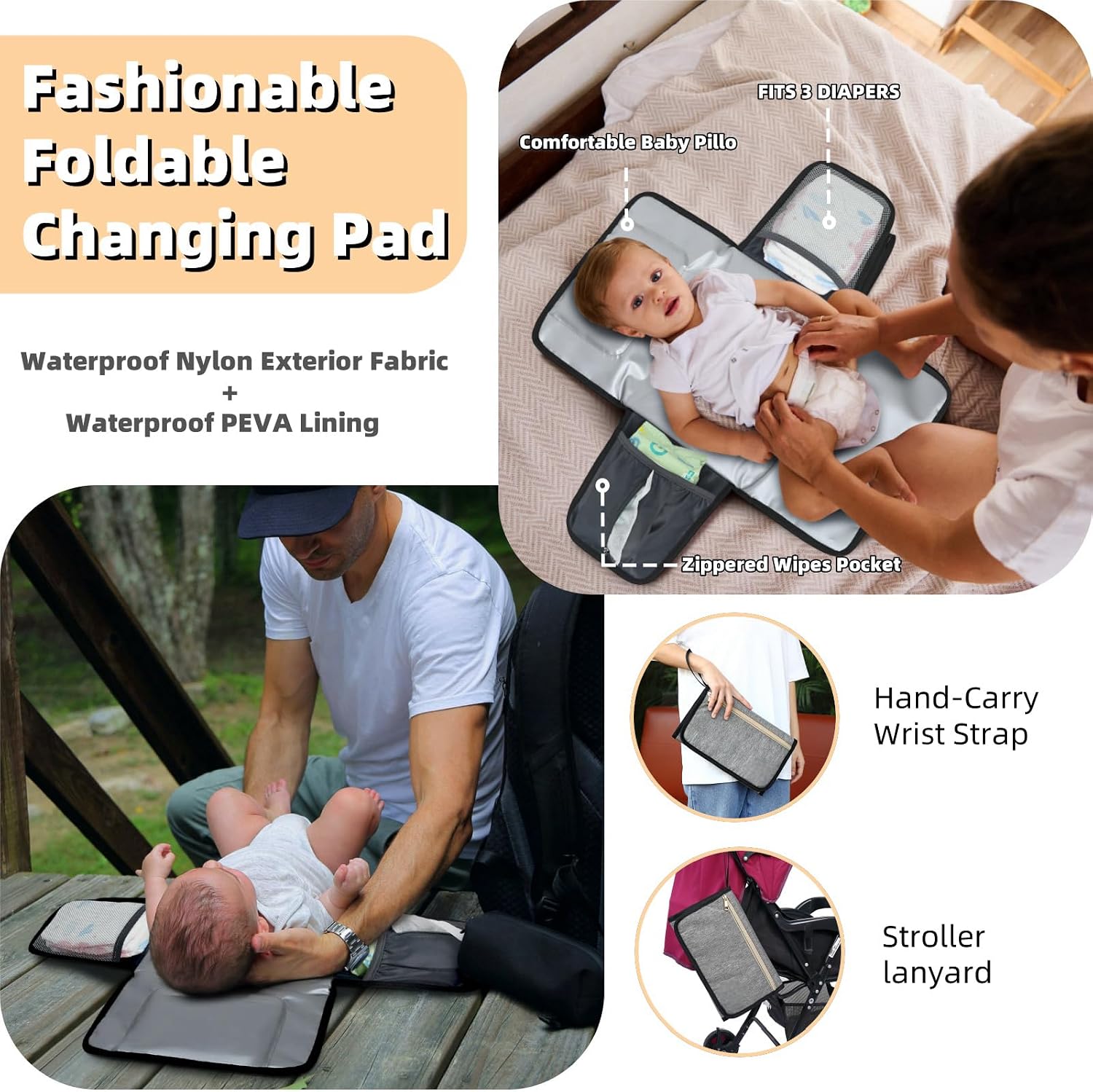 Thumbnail 4 de ROSEGIN Baby Changing Bag Backpack 35L