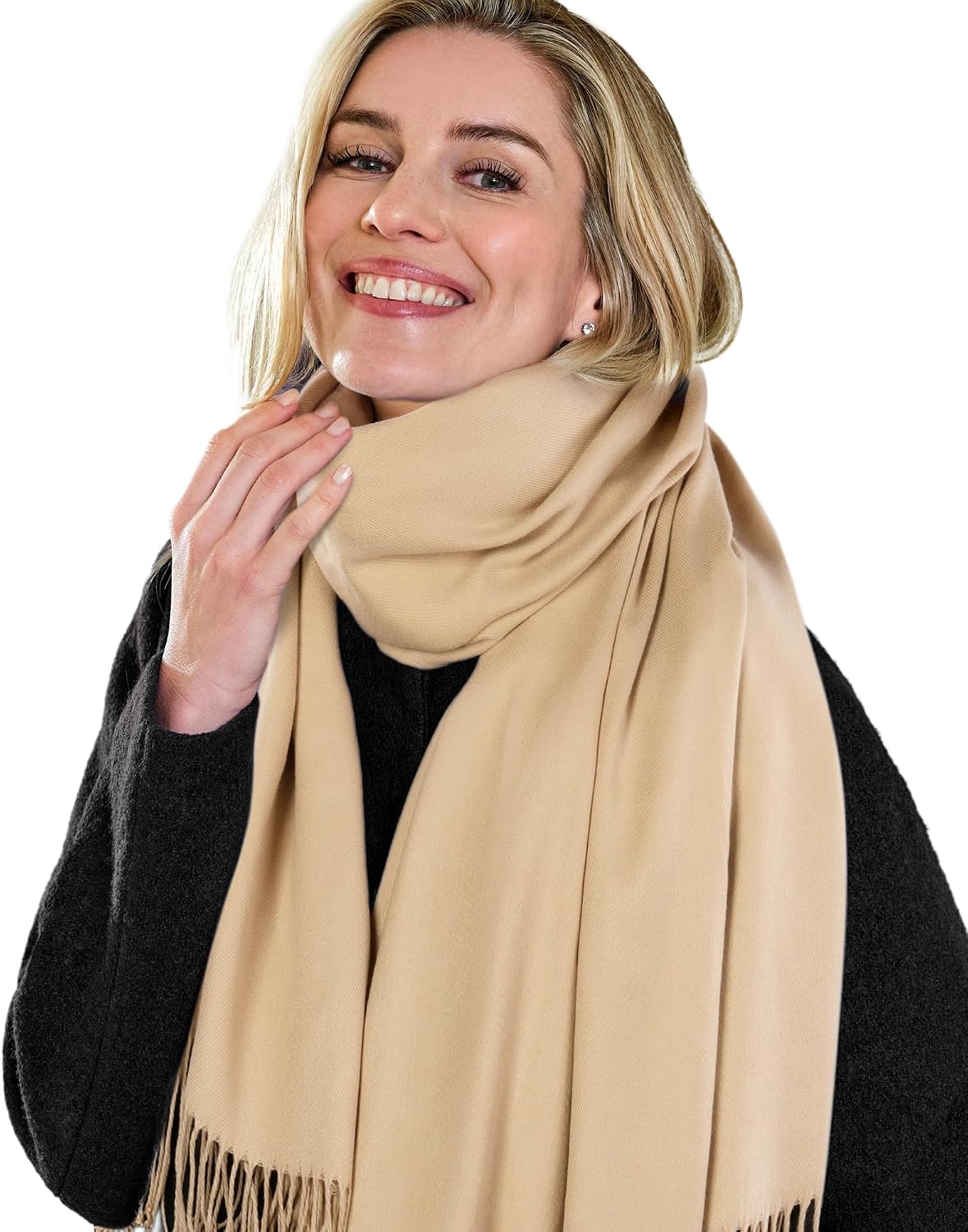 Detalle de FURTALK Shawl Wrap, 25.6 × 76.8 Inches