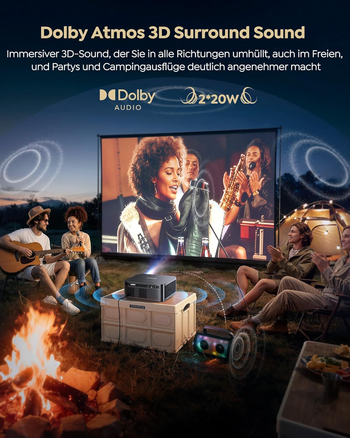 Thumbnail 4 de WiMiUS G2 4K Tageslicht-Beamer mit Google TV 14.0, 2.200 ANSI, MEMC & HDR10