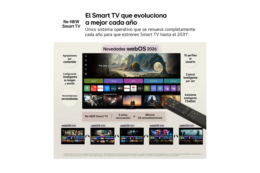 Thumbnail 4 de LG 65QNED82B6B: Smart TV QNED evo MiniLED 65" 4K (2026) para cine en casa