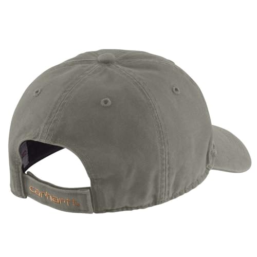 Detalle 2 de Carhartt Canvas Cap Dusty Olive — Gorra de béisbol unisex con banda técnica y cierre de velcro