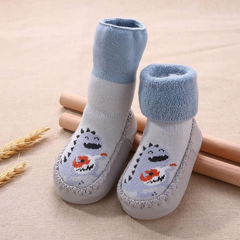 Thumbnail 1 de FedMois 3er Pack Baby-Socken-Hausschuhe mit Anti-Rutsch-Sohle, gefüttert für Winter