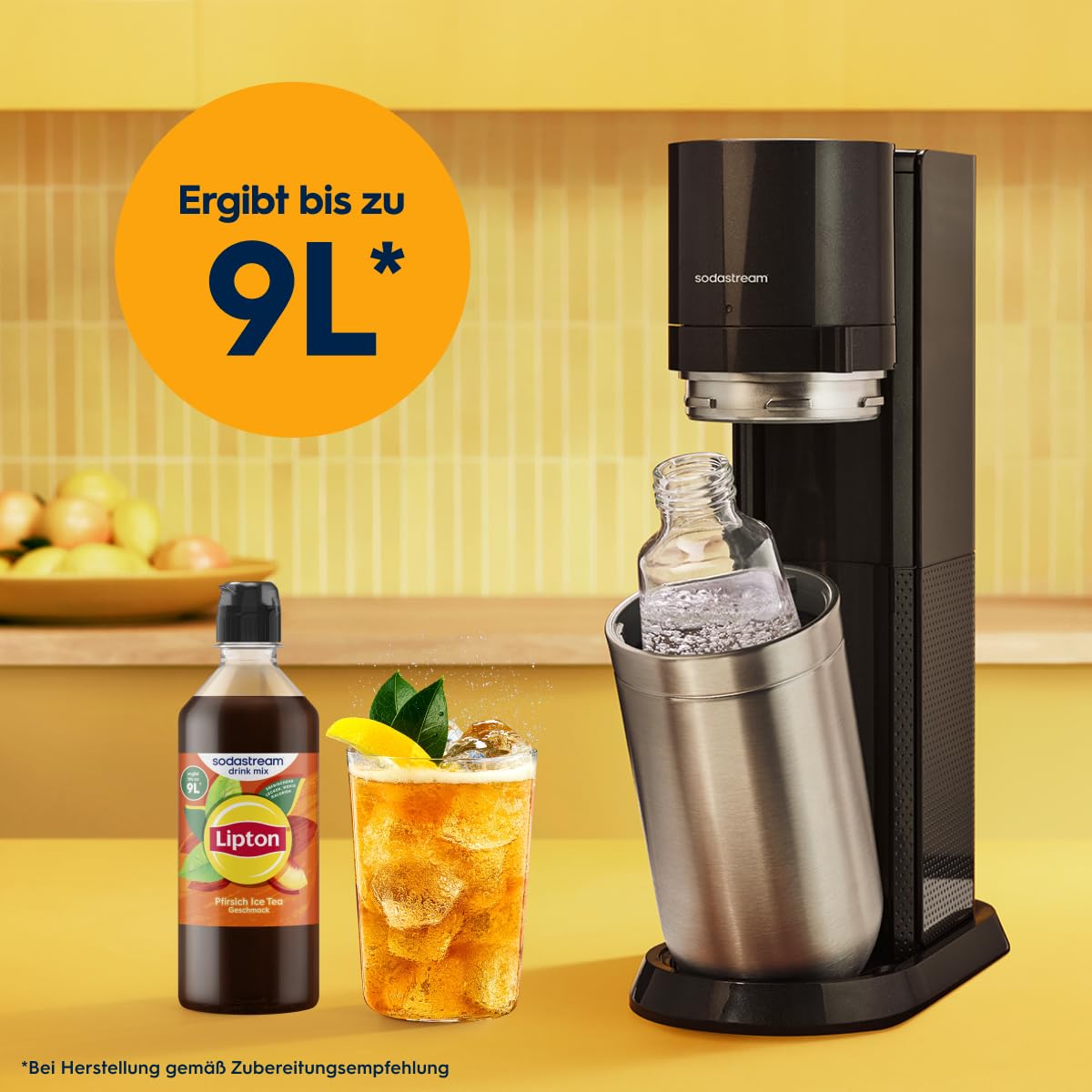 Thumbnail 2 de Sodastream Lipton Pfirsich Ice Tea – zuckerfreier Sirup 4er Pack (4 × 440 ml) für sprudliges & stilles Wasser
