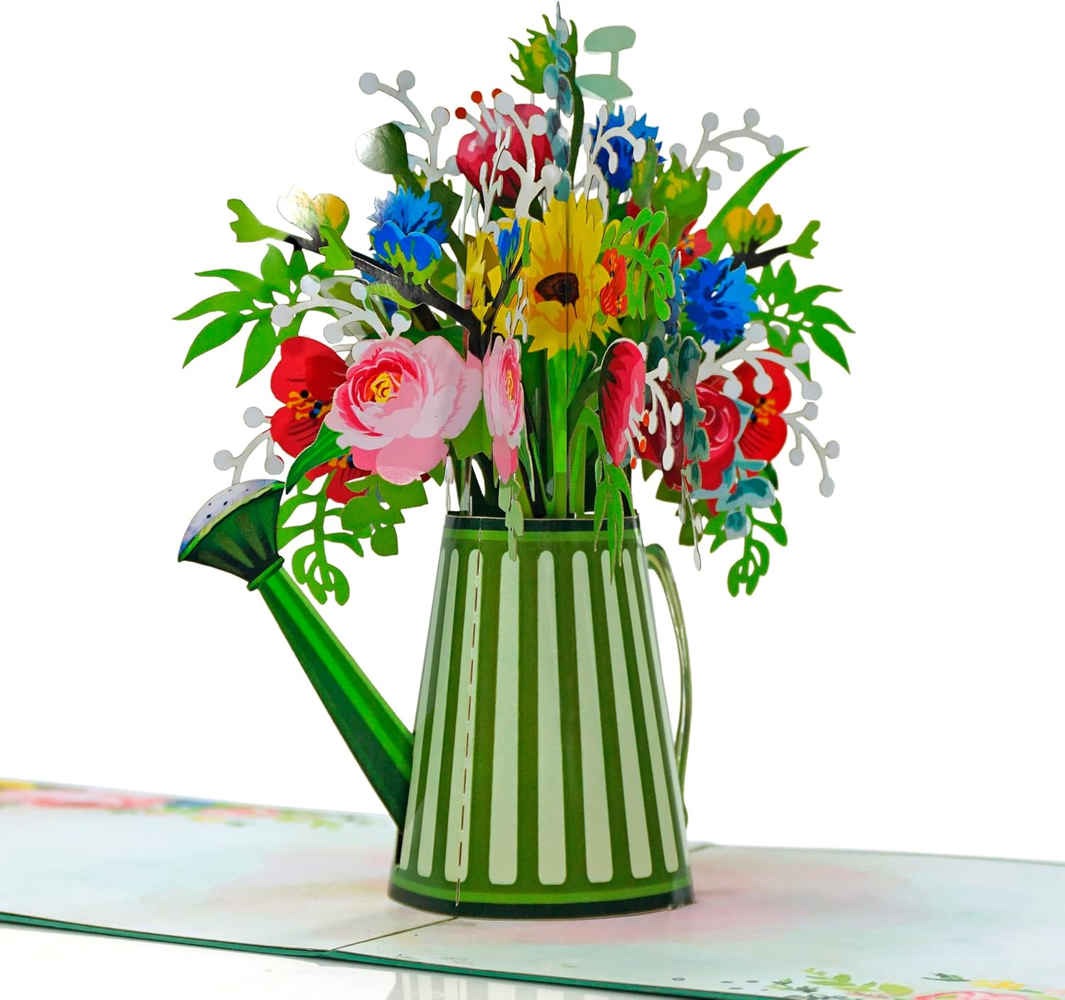 Cutpopup Watering Can – Flower Pop Up Card: Blumen-Popup-Karte von CUT POPUP.COM