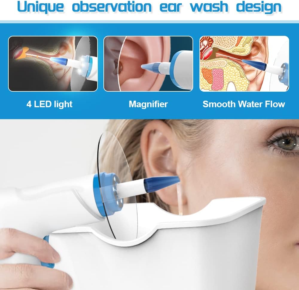 Thumbnail 6 de Kit Seringue Nettoyage Oreille Temodu – 4 niveaux de pression, 9 embouts jetables, sans risque pour le conduit auditif