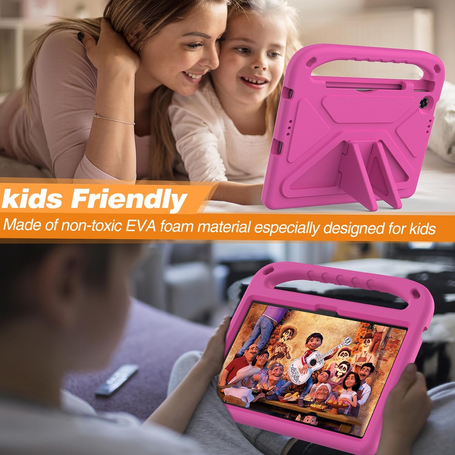 Detalle de XunyLyee Kids Case For 10 Kid/ 10 Kids Pro Tablet Cover, EVA Shockproof Grip