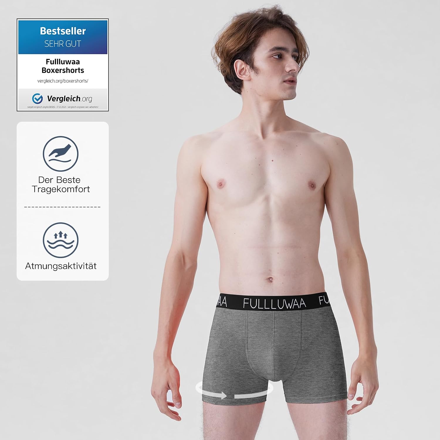 Detalle 2 de Fullluwaa Boxershorts Herren 8er Pack