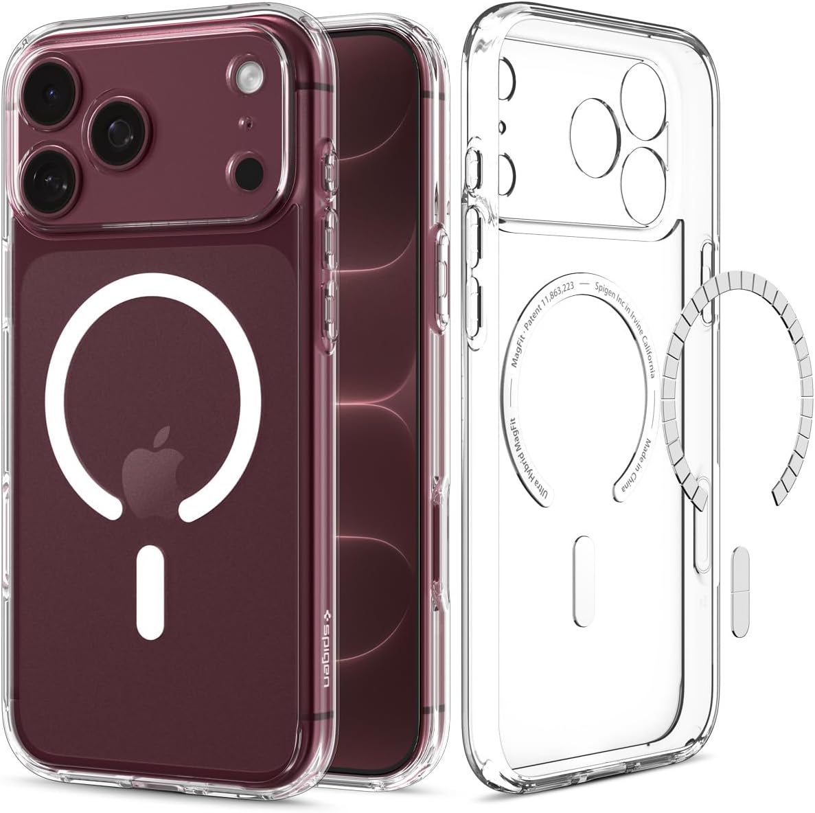 Detalle de Spigen Ultra Hybrid MagFit for iPhone 17 Pro Max