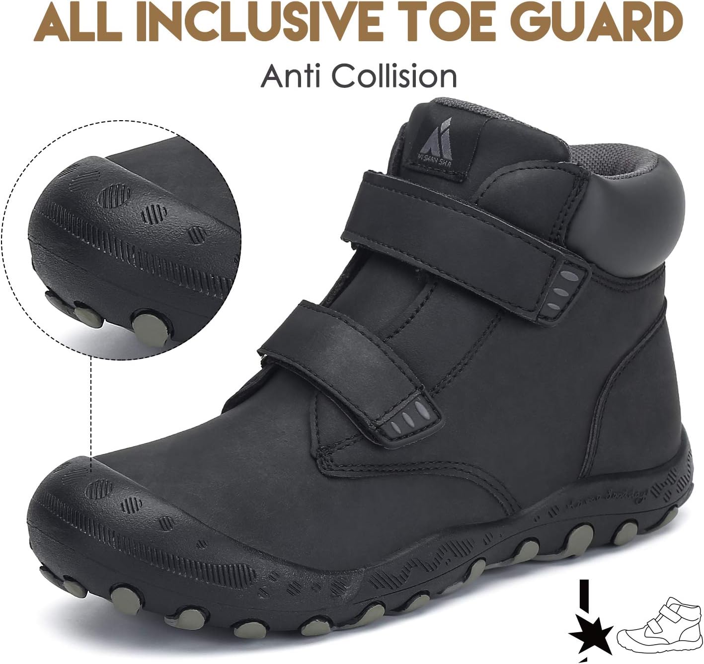 Thumbnail 2 de Mishansha Kids Hiking Boots: Water-Resistant, Anti-Collision Non-Slip Outdoor Footwear for Toddlers and Kids