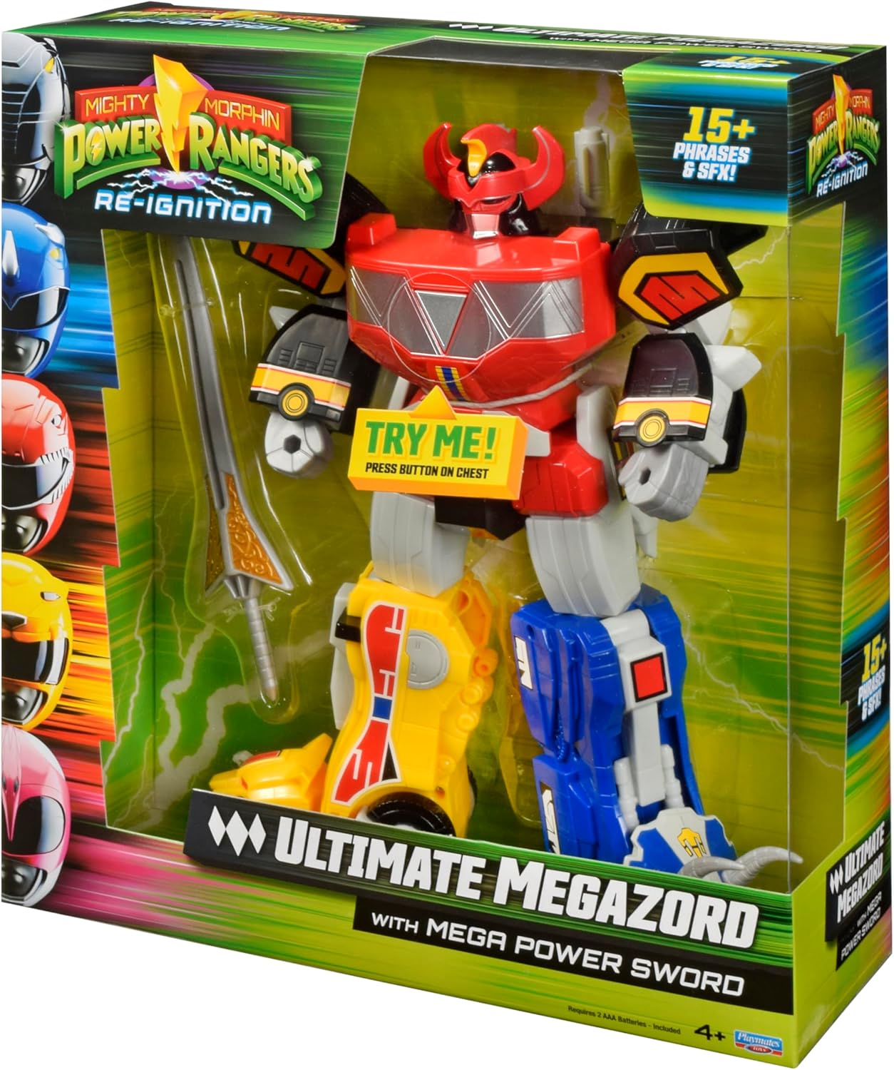 Thumbnail 6 de Power Ranger figurine géante articulée Megazord 30 cm avec LED et son - PWG01 Rouge X