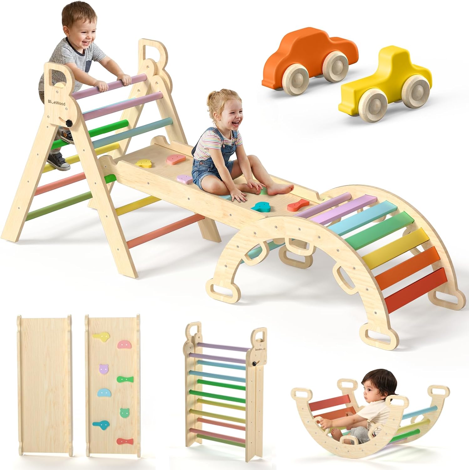 Detalle de BlueWood Pikler Triangle Set 7-in-1