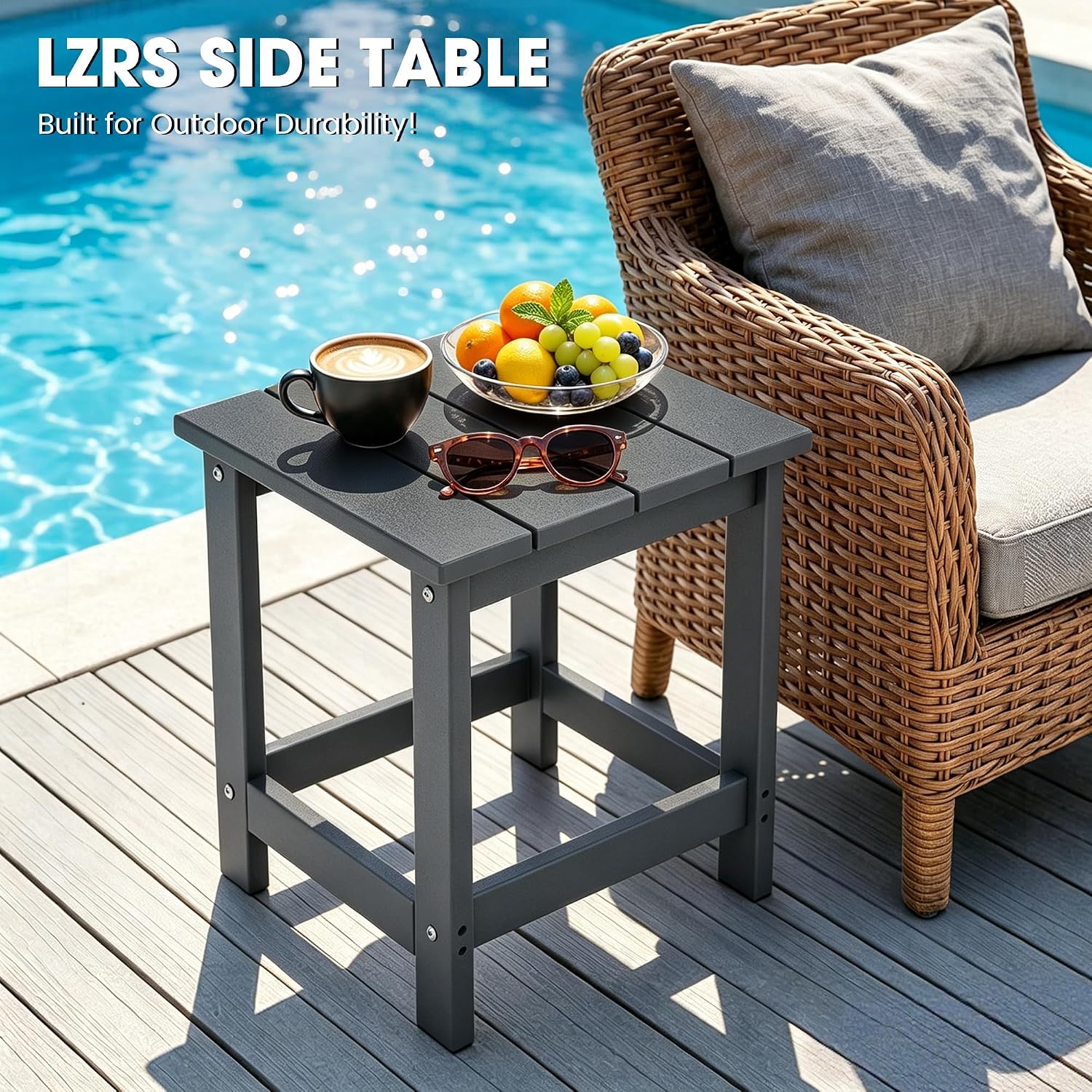 Thumbnail 5 de LZRS Outdoor Side Table in HDPE