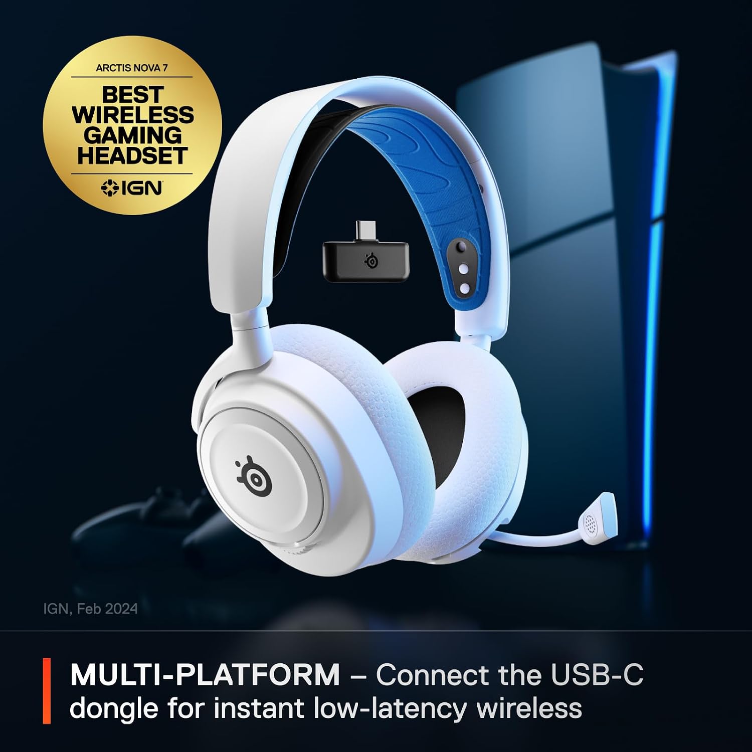 Detalle 2 de SteelSeries Arctis Nova 7P Wireless headset
