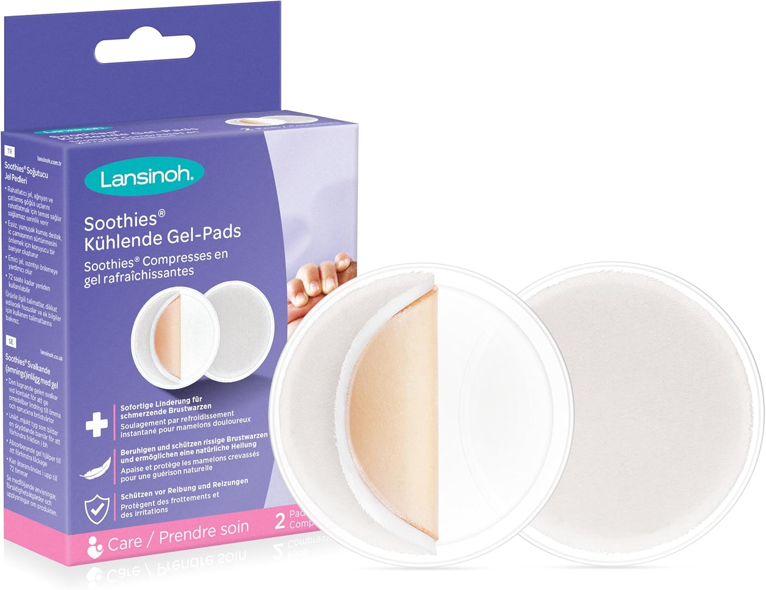 Lansinoh Soothies coussinets hydrogel apaisants 72 h