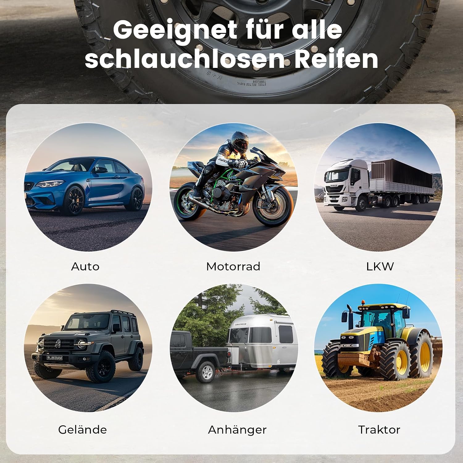 Detalle de ETENWOLF Reifenreparaturset – Tragbares, universell einsetzbares Flickwerkzeug mit Gummistopfen (Zwei Stopfen-Größen)