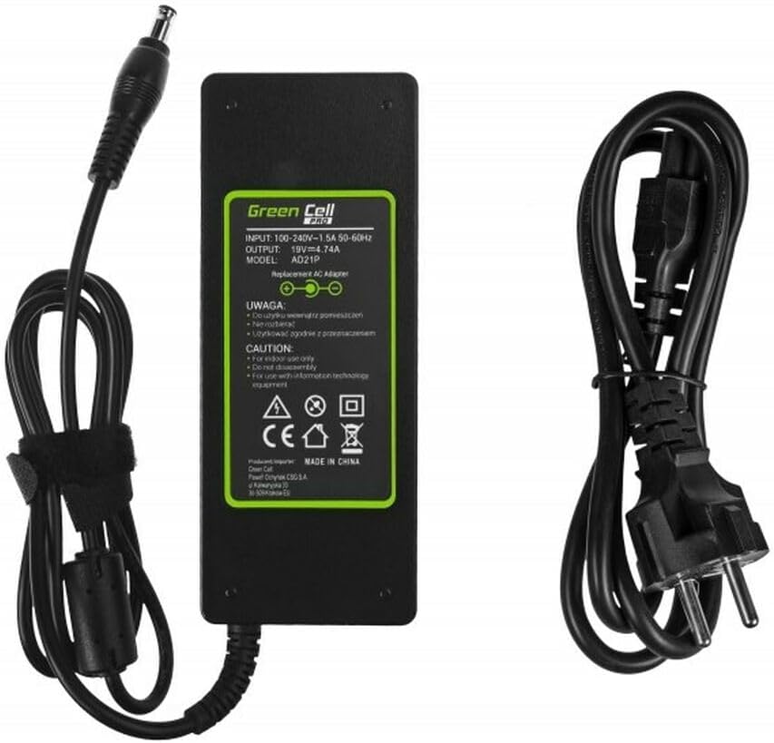 Detalle de Green Cell Alimentatore PRO 90W per Samsung (R510–R780, RV511–RV520, NP350E5C/NP350V5C) con cavo 1,2 m incluso