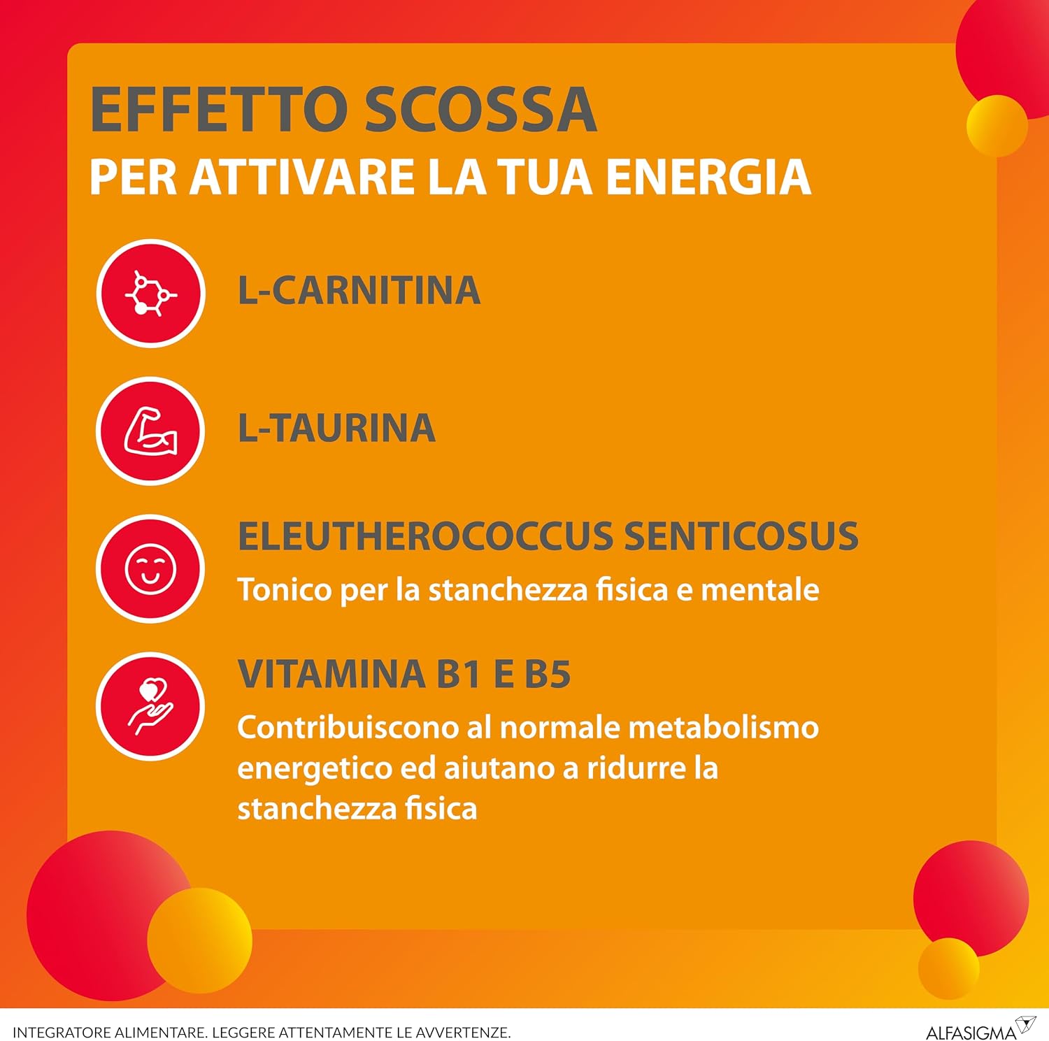 Detalle de Carnidyn Boost: integratore energetico senza caffeina, personalità pratica per una spinta rapida