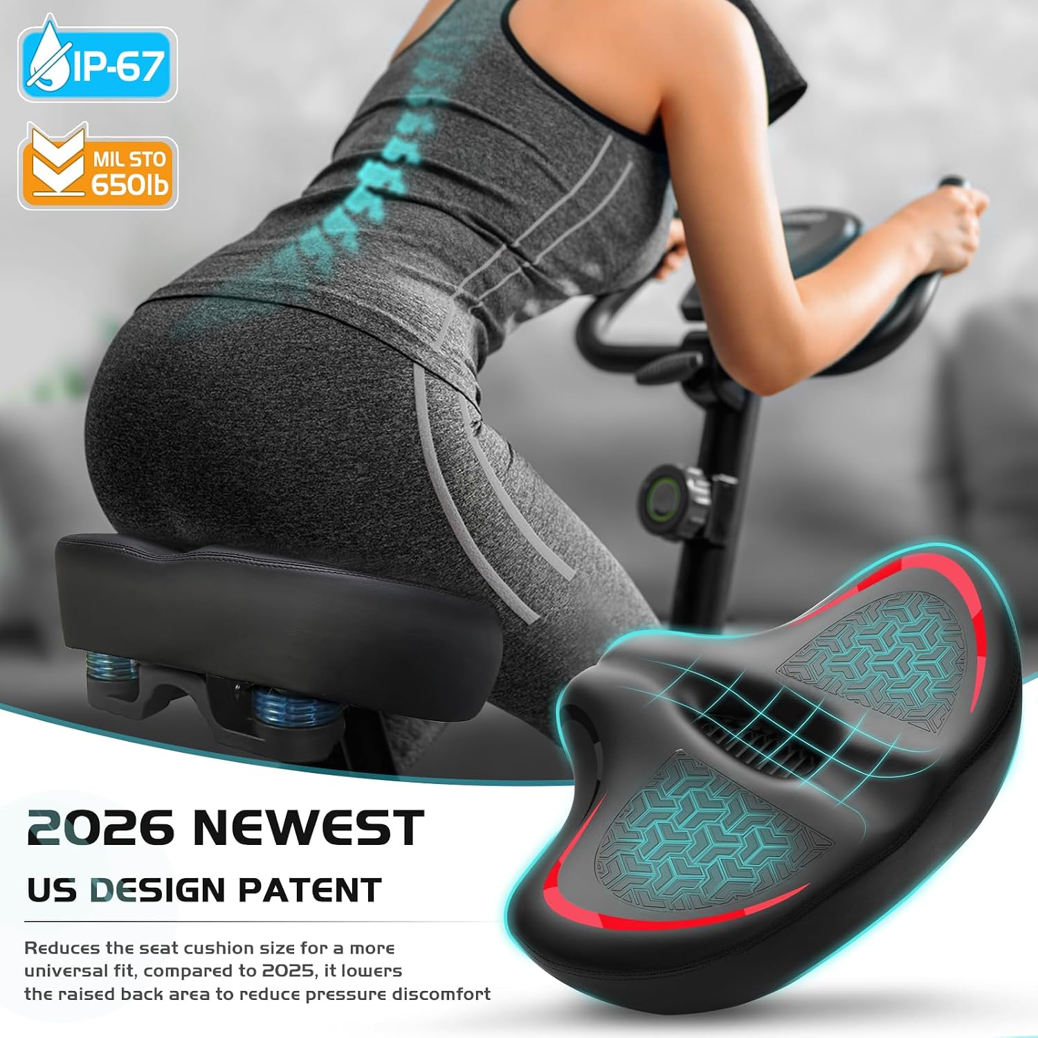 Detalle de Twomaples Noseless Bike Seat Cushion