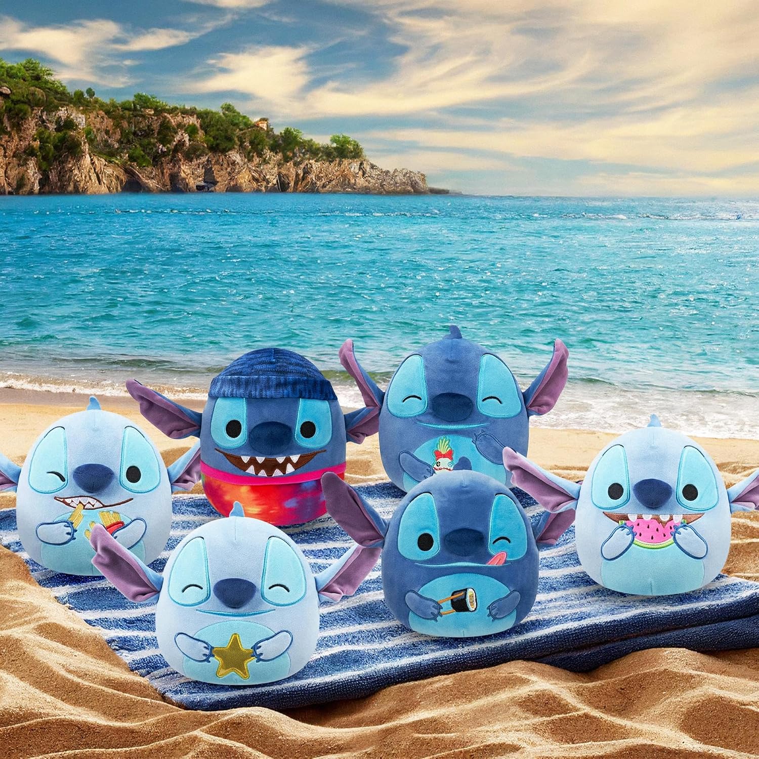 Thumbnail 4 de Squishmallows SQDI00364 Disney Stitch met Scrump pluchen knuffel, 20,3 cm