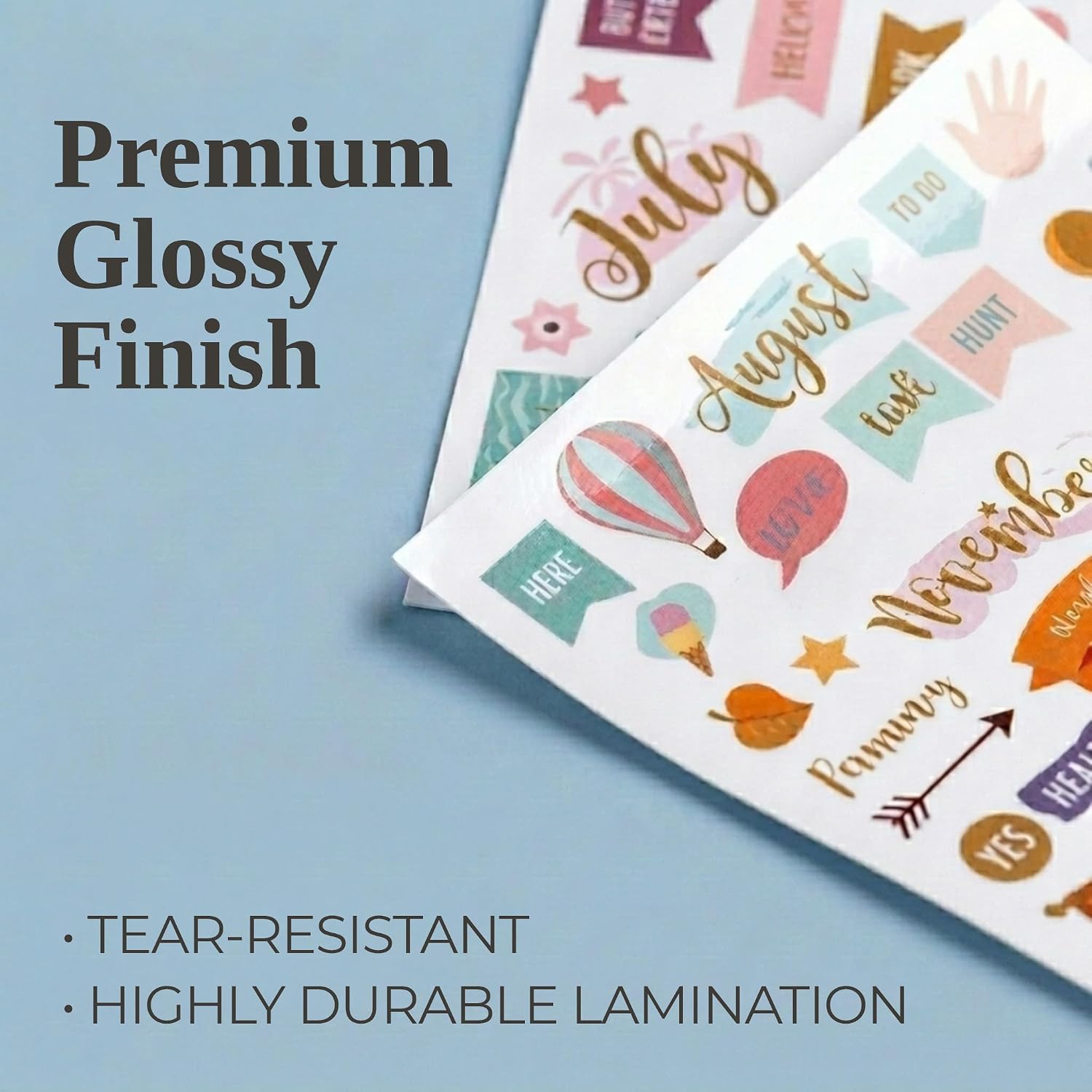 Thumbnail 5 de ZICOTO zic-stickers-16 Monthly Planner Stickers, 1,100+ Designs on 22 Sheets