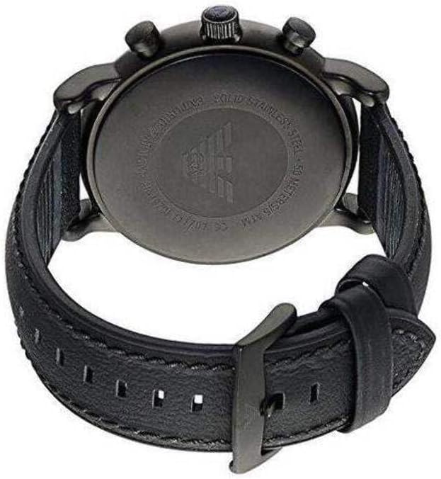 Detalle de Emporio Armani orologio da uomo con cassa in acciaio da 46 mm e cronografo