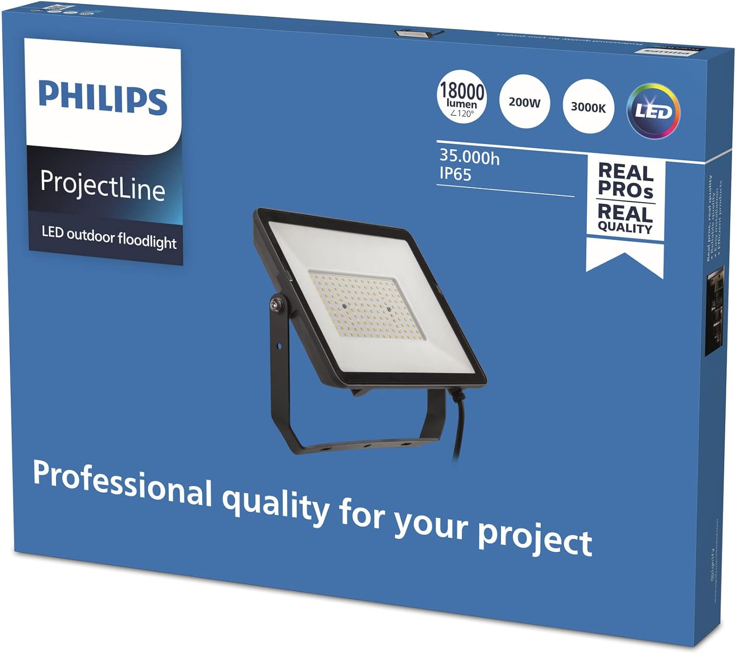Thumbnail 1 de Philips Projectline Proiettore LED 200W – Luce bianca calda per esterni e spazi commerciali