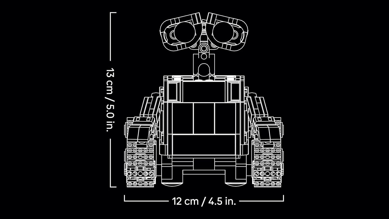Thumbnail 6 de LEGO Disney Pixar WALL-E e EVE – Kit di Modellismo per Adulti da Esposizione (43279)