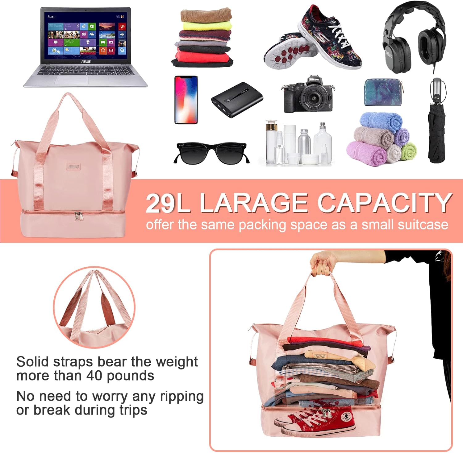 Thumbnail 6 de CS COSDDI Travel Duffel Bag 29L