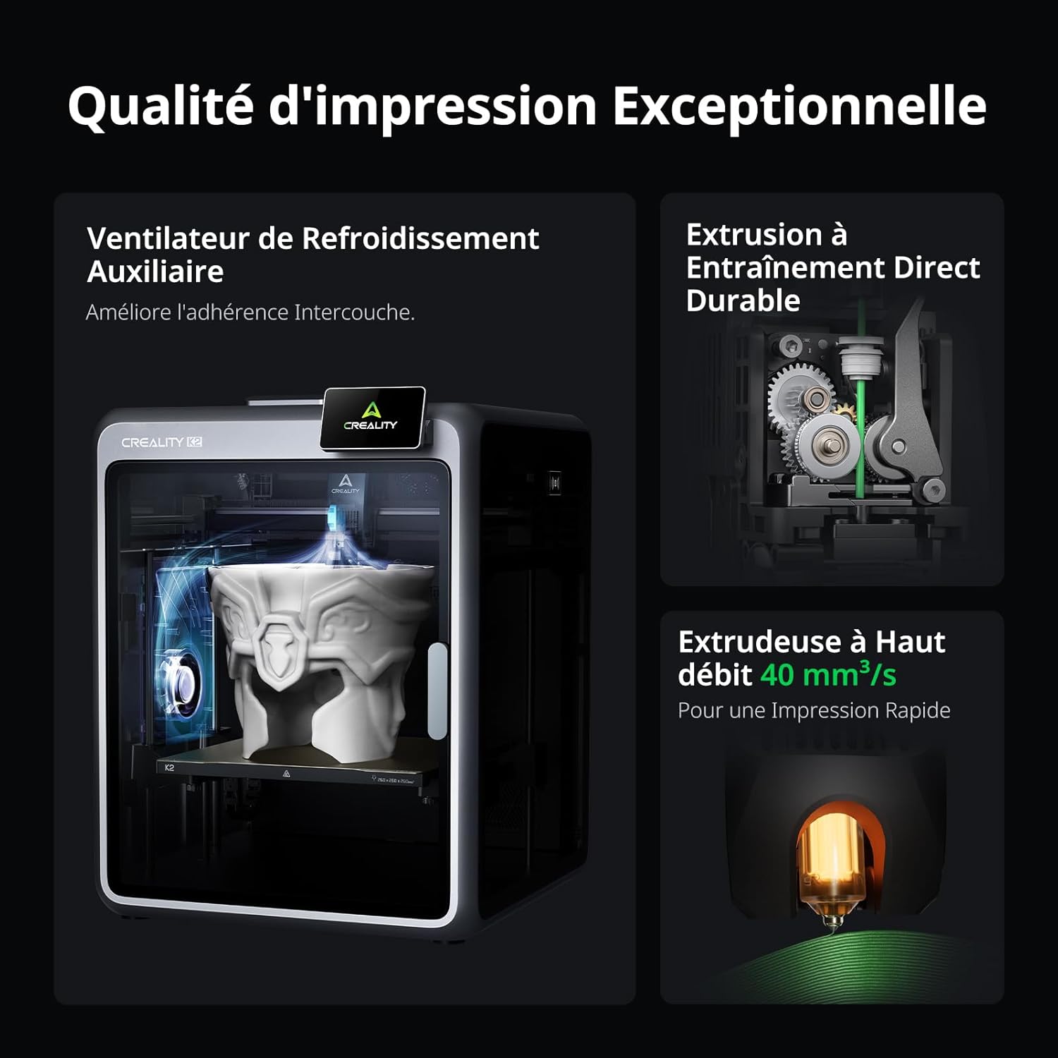 Thumbnail 3 de Creality K2 Imprimante 3D 260×260×260 mm