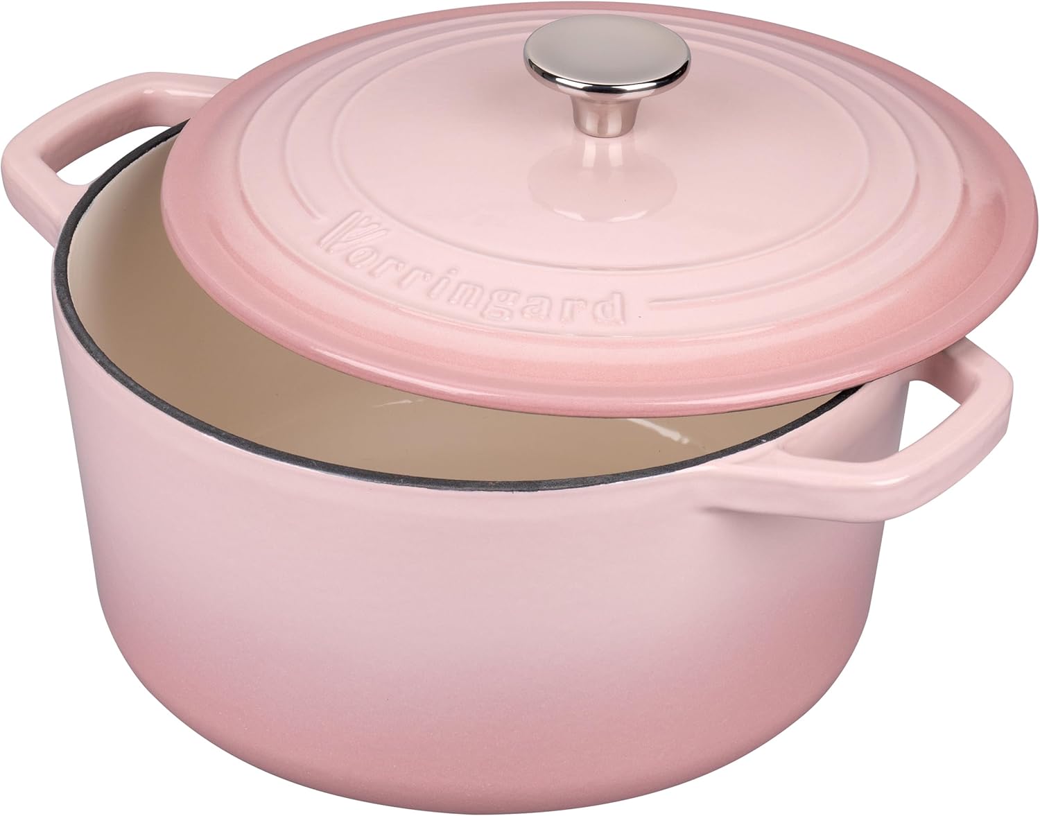 Thumbnail 3 de VORRINGARD 6QT Pink Enameled Cast Iron Dutch Oven with Lid (Bread Baking Supplies Set)
