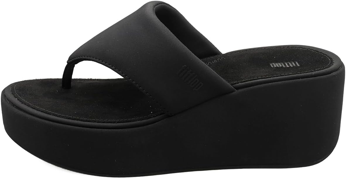 Detalle de Fitflop Women's Platfforms Wedge Toe-Post Sandals — Sandales compensées à bride-pouce