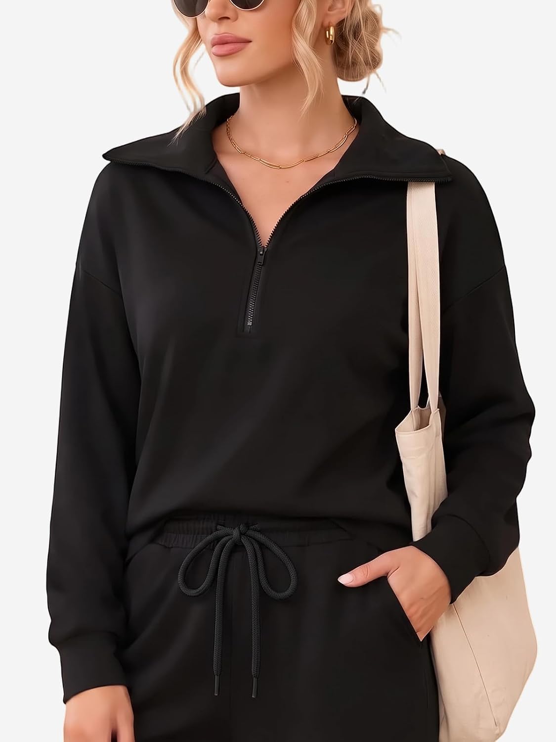 Thumbnail 6 de CHERRYDREAM Women's Lounge Set with Half-Zip Pullover