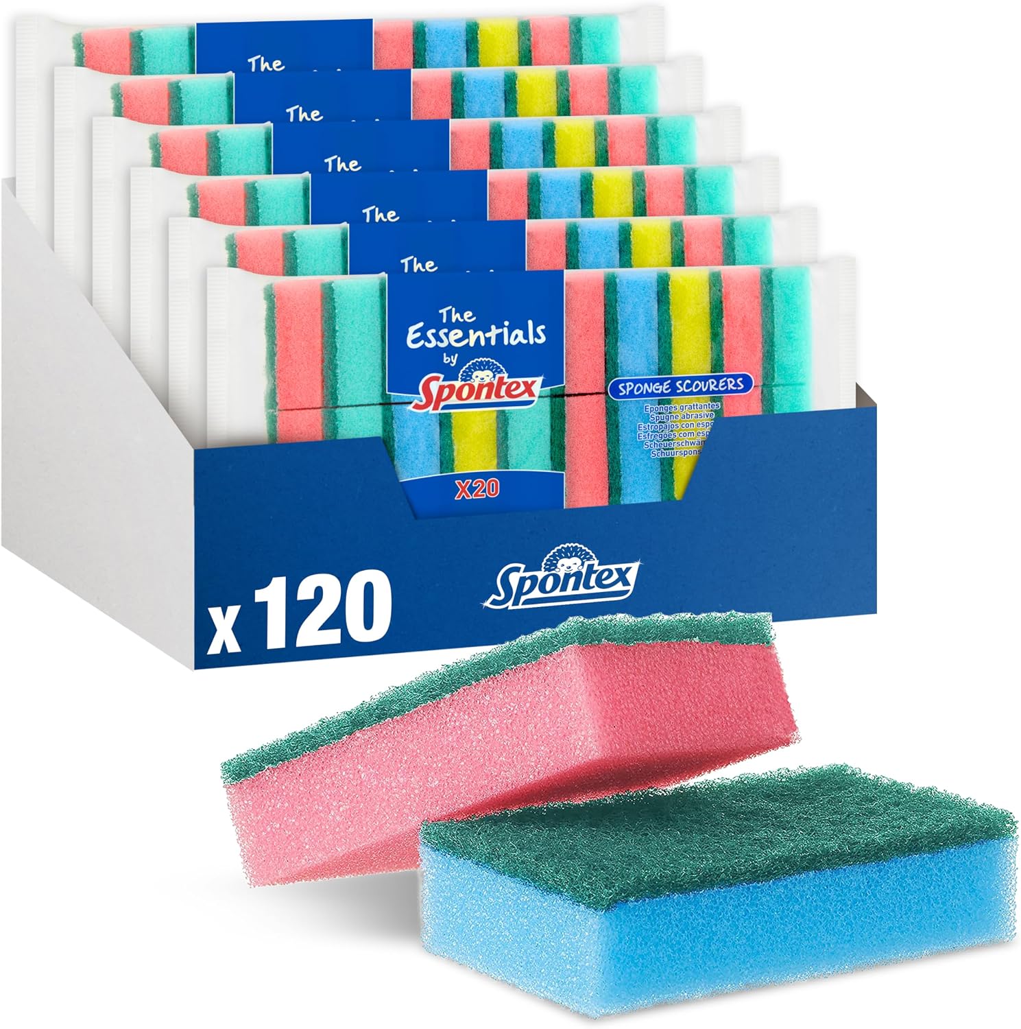 Detalle de Spontex The Essentials Washing Up Sponge Scourers