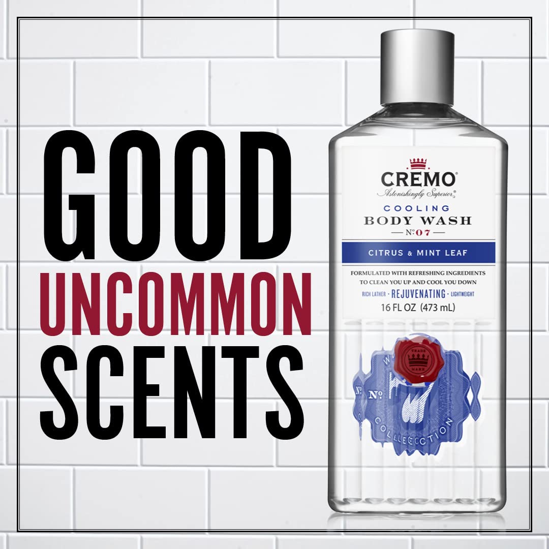 Detalle 2 de CREMO Cooling Body Wash for Men – Duschgel mit Minze und Zitrus, 473 ml
