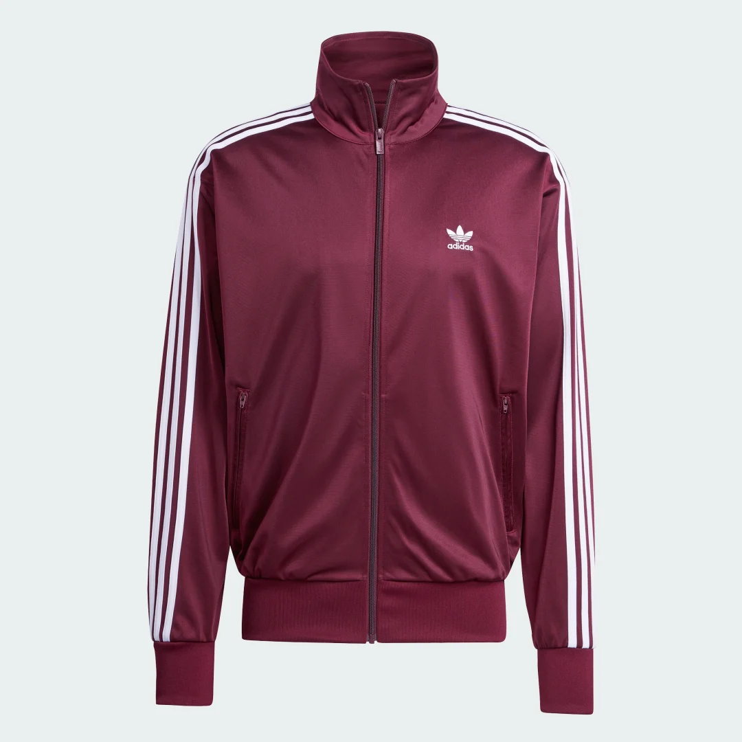 Detalle de Chaqueta Firebird Adicolor Classics Burgundy de Adidas