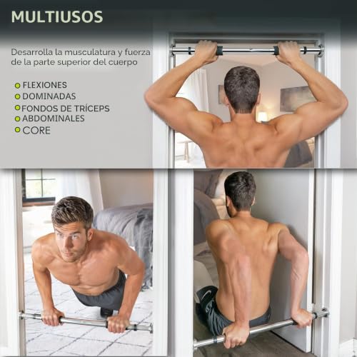 Detalle de ProsourceFit Heavy Duty Doorway Mount Pull Up/Chin-Up Bar: guía de compra y uso práctico