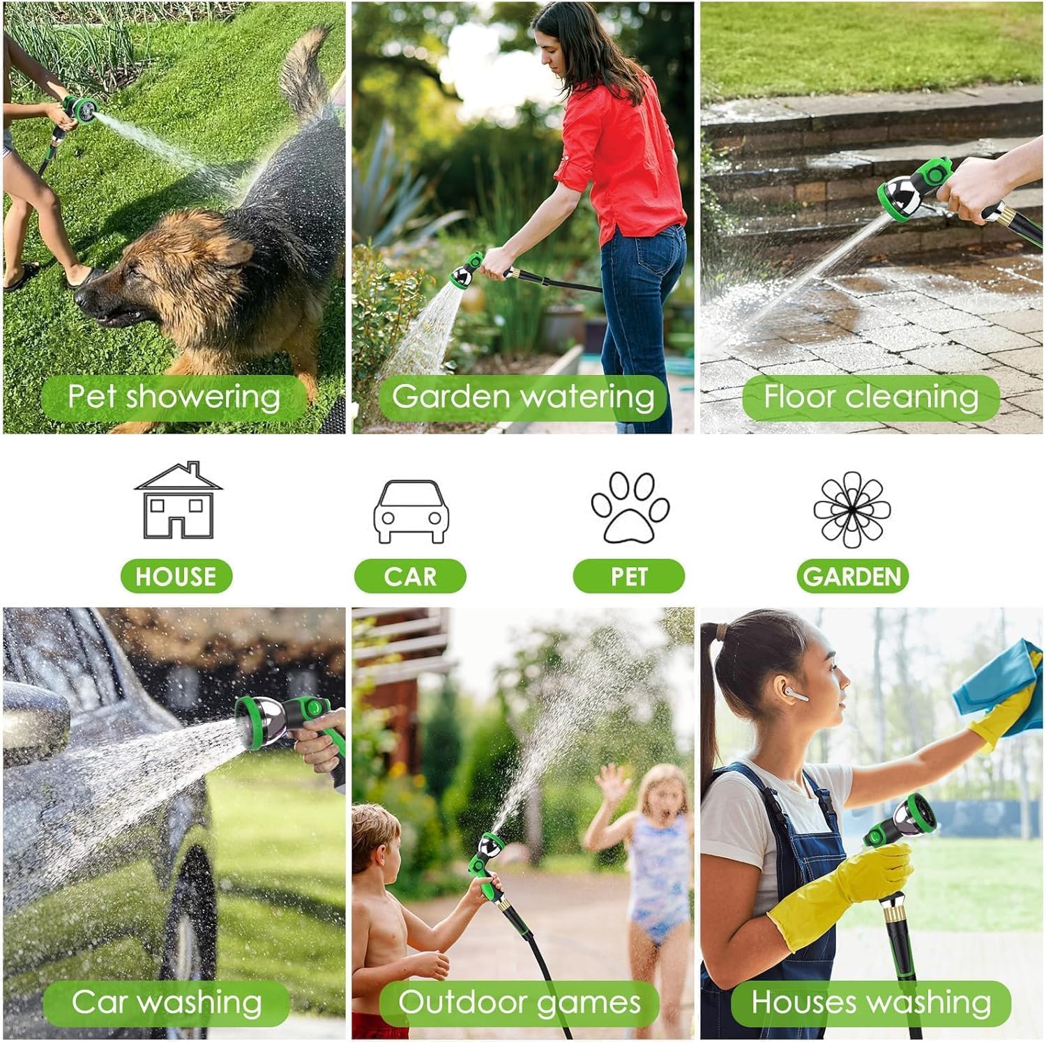 Thumbnail 6 de HORTICORA Garden Hose 100 ft: ultra-light, non-expandable with 360° anti-kink design