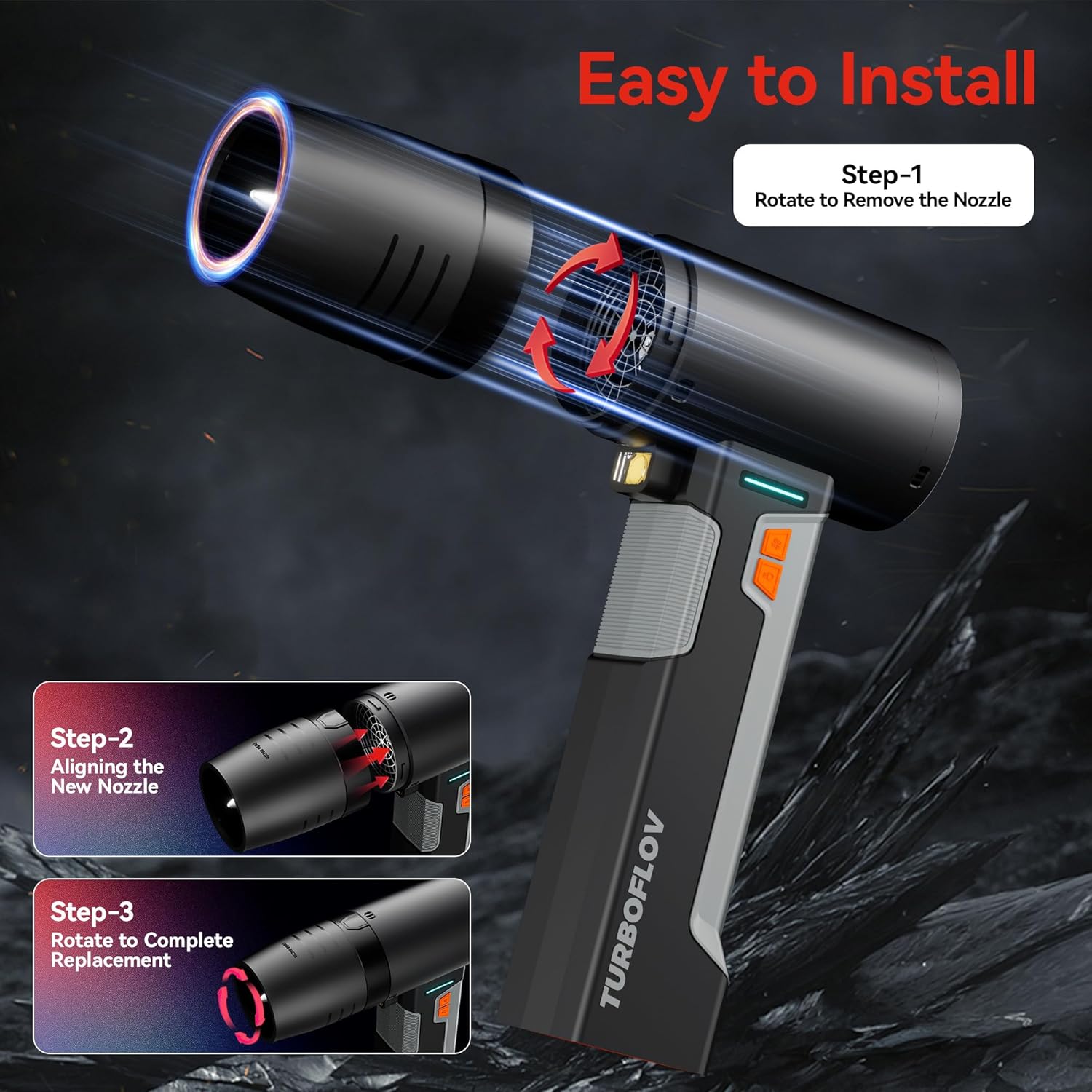 Detalle 1 de Scodade Cordless Car Dryer, 4000mAh Battery