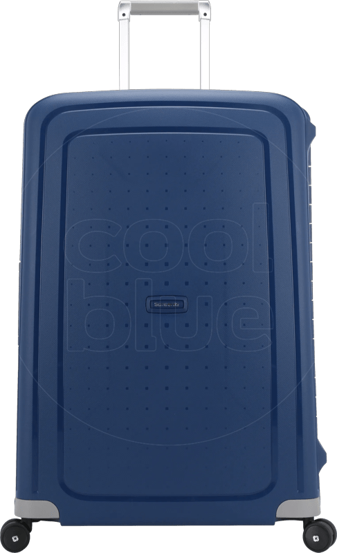 Detalle de Samsonite S'Cure Spinner 75 cm Dark Blue – robuster Polypropylen-Koffer mit 102 Litern