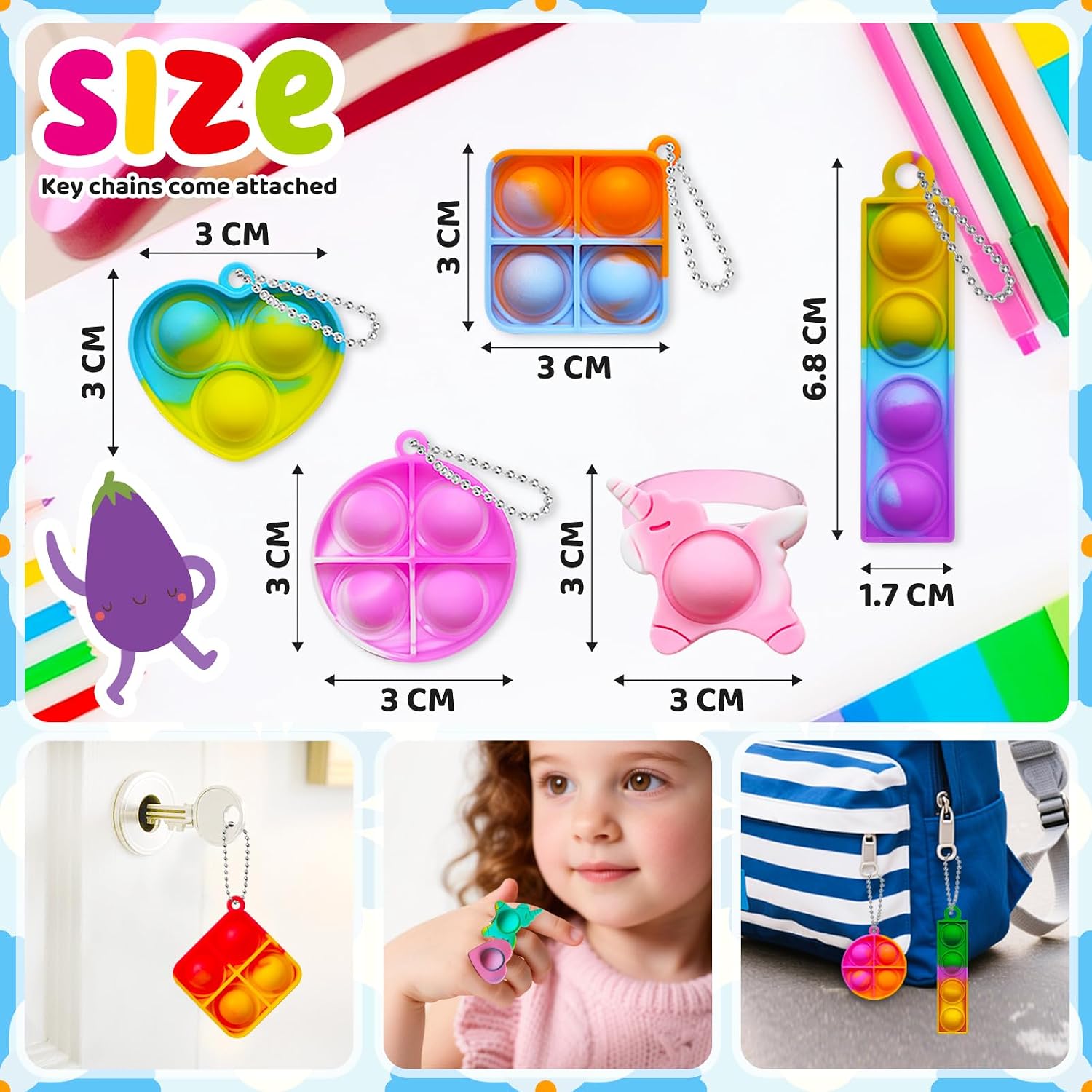 Thumbnail 3 de KIDRENFUN 60 PCS Party Bag Fillers