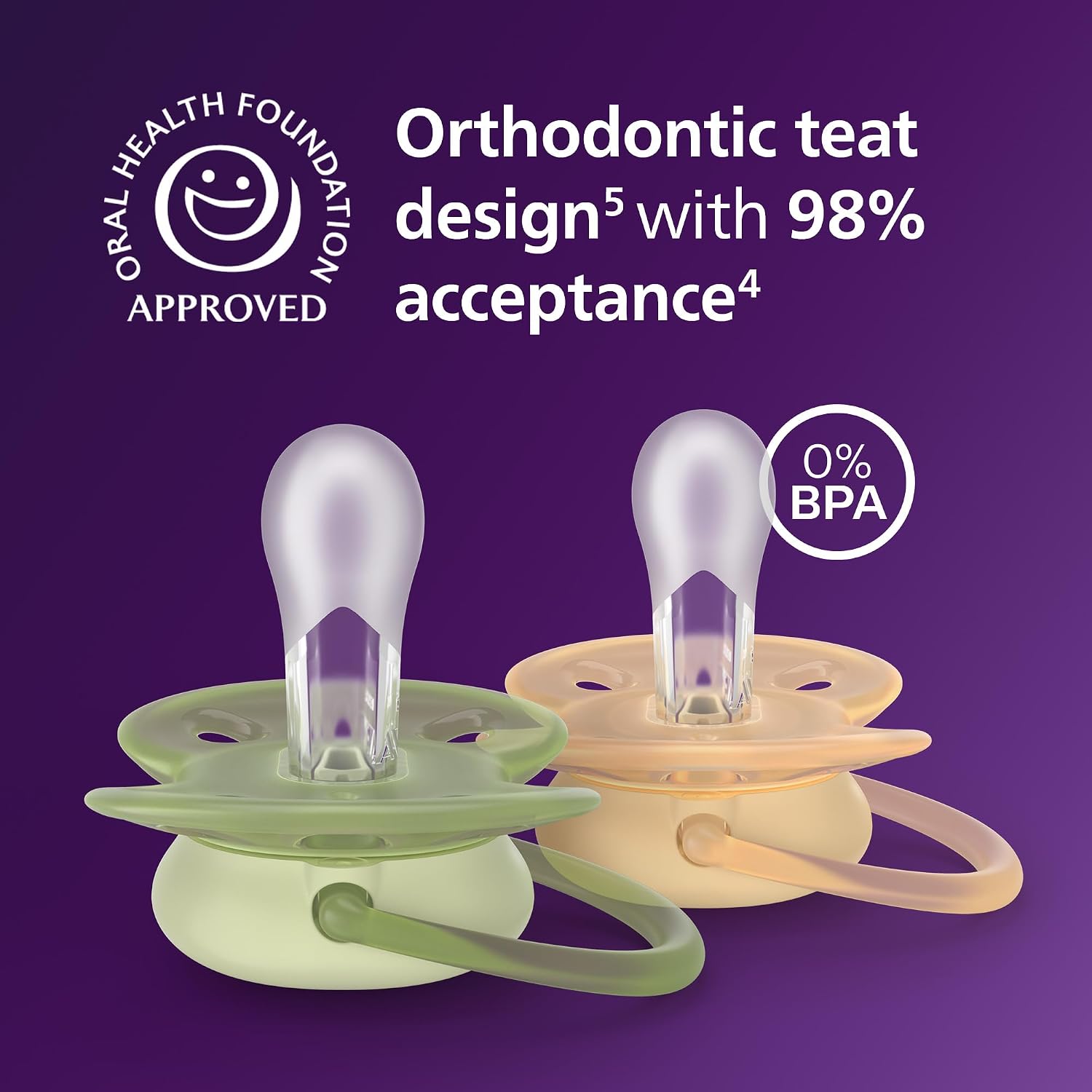 Detalle de Philips Avent Ultra Soft Soothers 6-18 months 4 pack